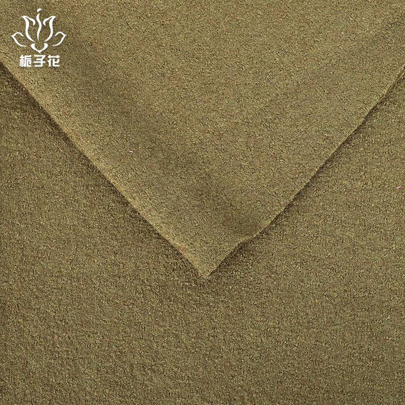 High Quality 50% Wool 50%viscose 455GSM Knitted Melton Grainy Texture Fabric Eco-Friendly for Coats&...