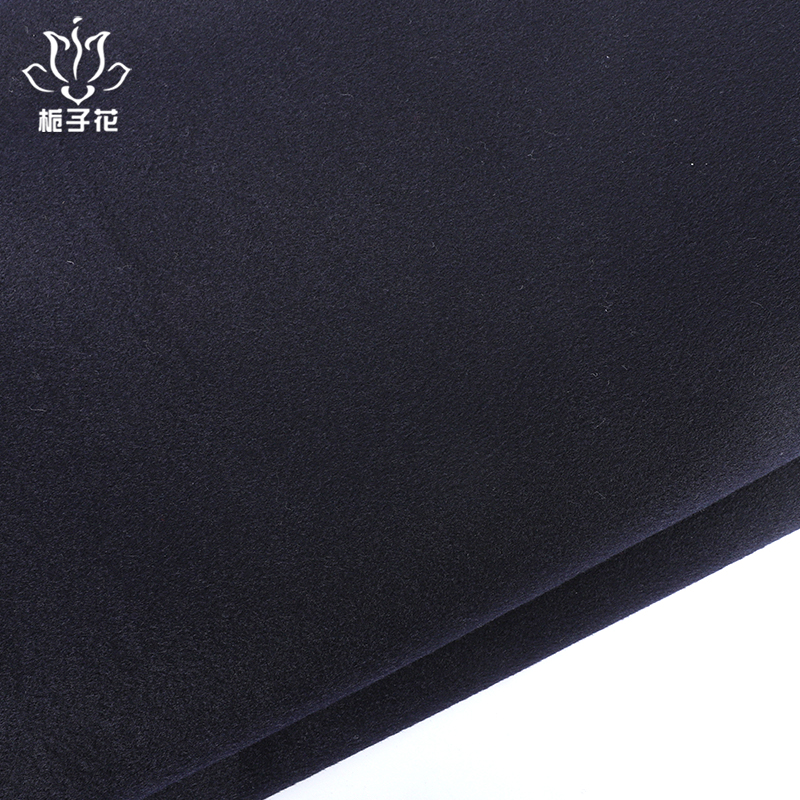 Good Quality 100%Polyester 380gsm Woven Single Sided Smooth Eco-Friendly Plain Wool Fabric for Girls...