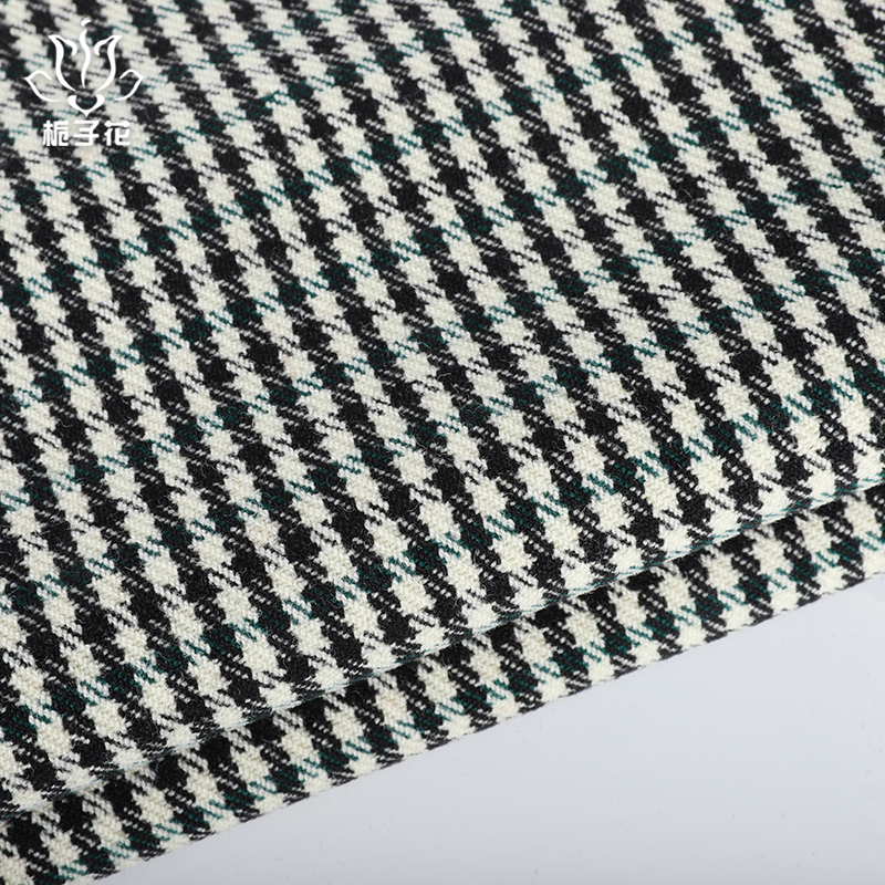 Wholesale Eco-Friendly 92%Wool 8%Nylon 486gsm Houndstooth Fabric for Garment & Luggage Girls