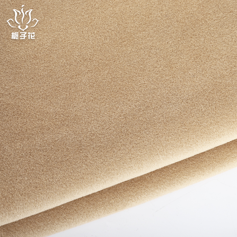 Good Quality 8.2%Camel Cashmere 91.8%Wool 466gsm Single Sided Wool Fabric for Coats