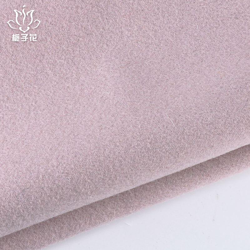 High Quality Eco-Friendly Stretch Plain 50%Wool 50%Polyester 393gsm Melton Wool Fabric for Girls Sui...