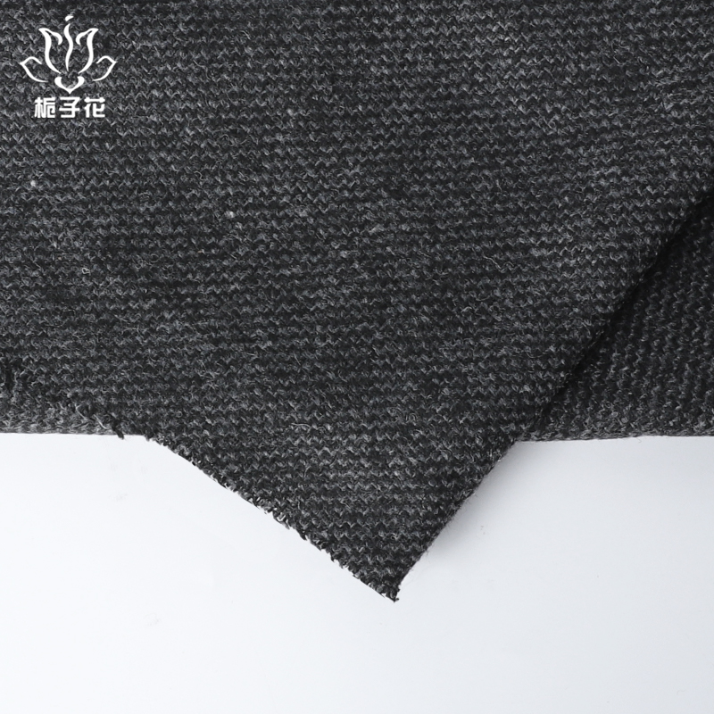 Wholesale Eco-Friendly 20%Wool 80% Polyester 300gsm Woven Plain Fabric for Girls Coats & Garments