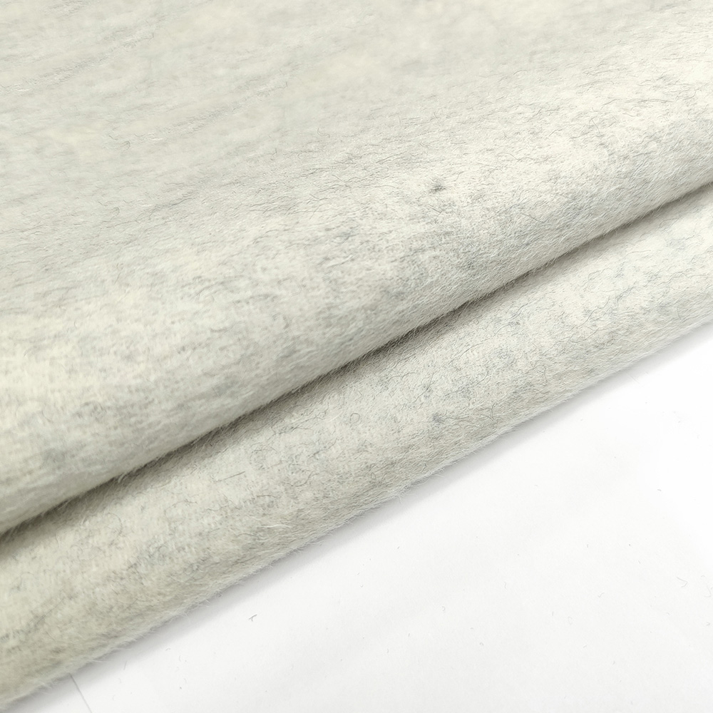 Double sided alpaca 80% wool fabric