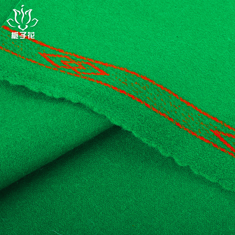Factory Direct Sales Green Color 65% Wool 35%Nylon Snooker Billiard Tweed Plain Fabric for Billiard ...