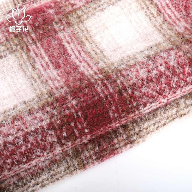 Cheap 20%wool 80% Polyester Single Face 450GSM woven Smooth Hair Fabric-Anti-static Wind Proof Eco-F...